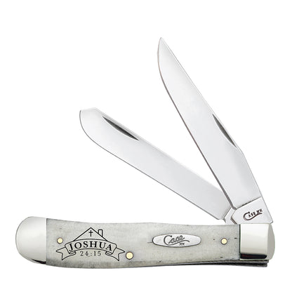 Smooth Natural Bone Joshua 24:15 Trapper Gift Set