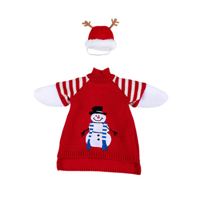 Evergreen Giddy the Goose Outfit, Snowman Red Sweater