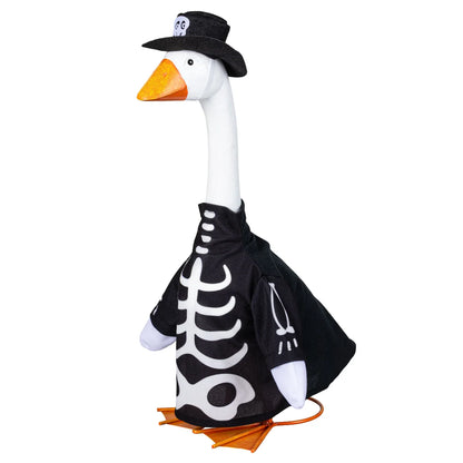 Evergreen Giddy the Goose Outfit, Skeleton Glow in Dark Porch Goose