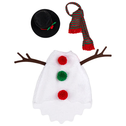 Evergreen Giddy the Goose Outfit, Snowman, Porch Goose