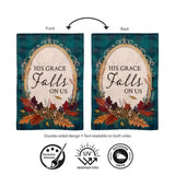 Evergreen His Grace Falls On Us Applique Flag