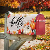 Evergreen Hello Fall Pumpkin & Leaves Mailbox Cover