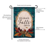 Evergreen His Grace Falls On Us Applique Flag