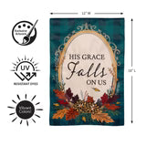 Evergreen His Grace Falls On Us Applique Flag