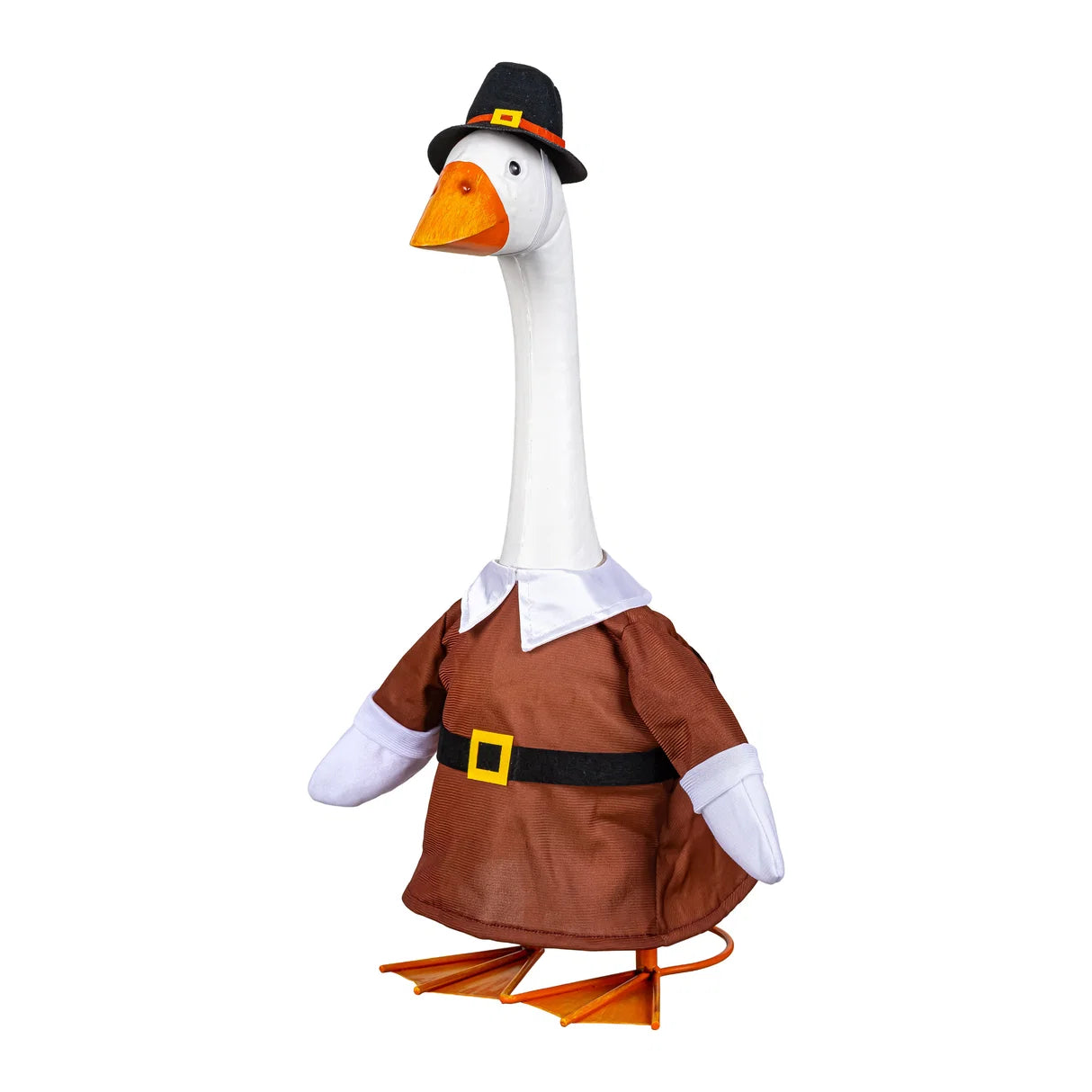 Evergreen Giddy the Goose Outfit, Harvest Pilgrim Couple, Porch Goose