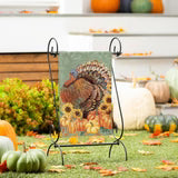 Evergreen Grateful Gatherings Turkey Suede Garden Flag