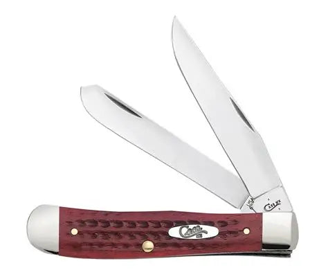 Case Jigged Old Red Bone Pocket Worn Trapper Stainless Pocket Knife 00783