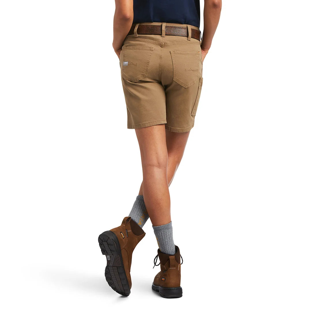 Ariat Women's Rebar DuraStretch Made Tough Field Khaki Shorts