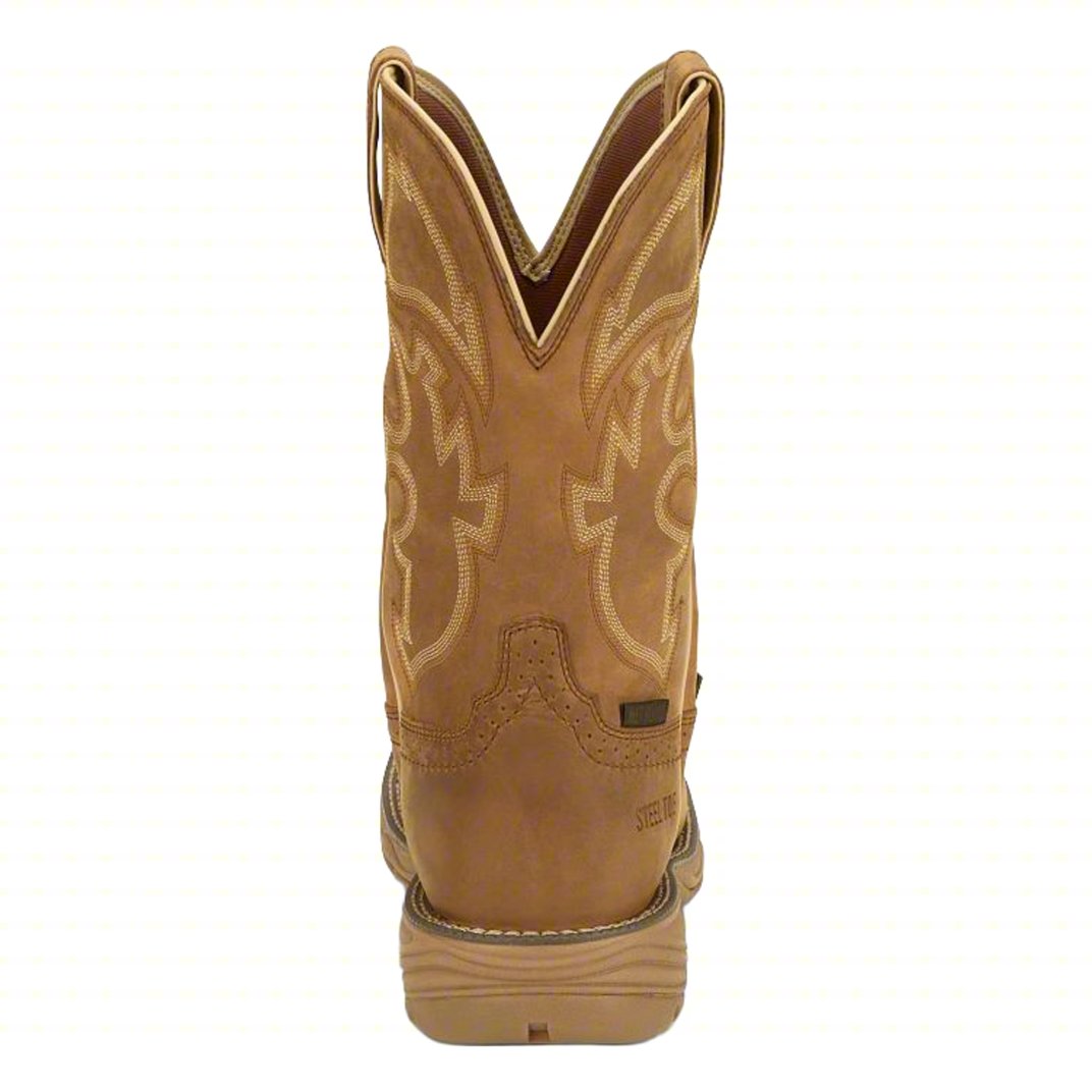 Justin Men's Stampede Rush Saddle Tan Steel Toe Work Boots