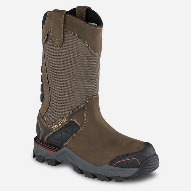 Irish Setter Men's Crosby 11-inch Waterproof Leather Safety Toe Boot