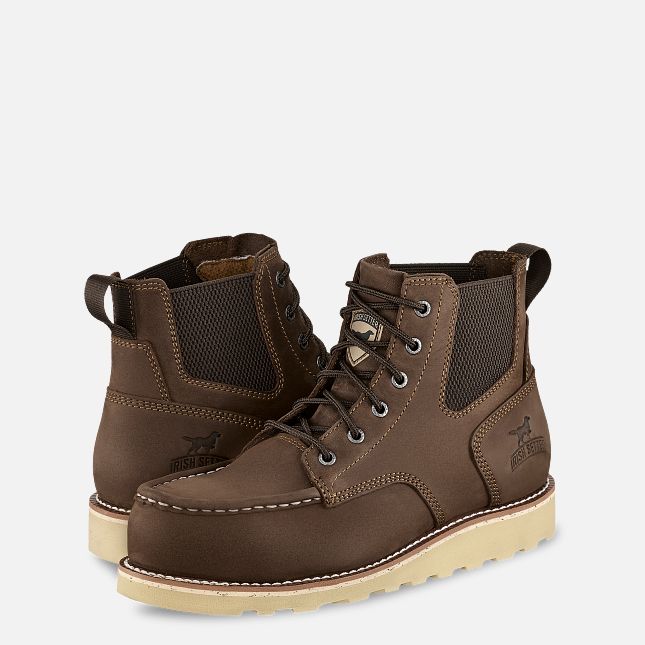 Irish Setter Men's Pipestone 6-inch Safety Toe Pull-On Boot