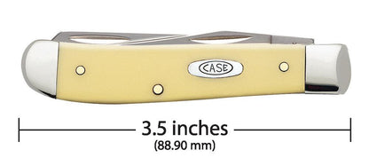 Case Knives Yellow Synthetic CS Mini Trapper Knife