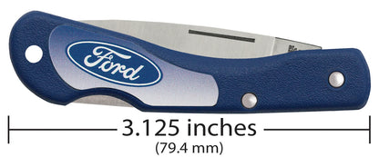 Case Ford Embellished Smooth Blue Synthetic Mini Blackhorn® with Imprinted Inlay