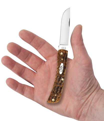 Case Peach Seed Jig Amber Bone CS Sod Buster® Jr