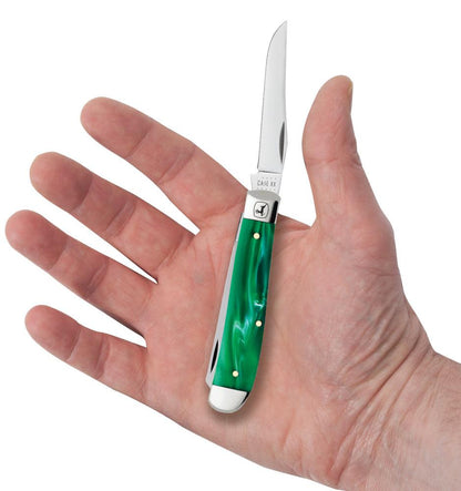 Case John Deere Smooth Green Pearl Kirinite® Mini Trapper