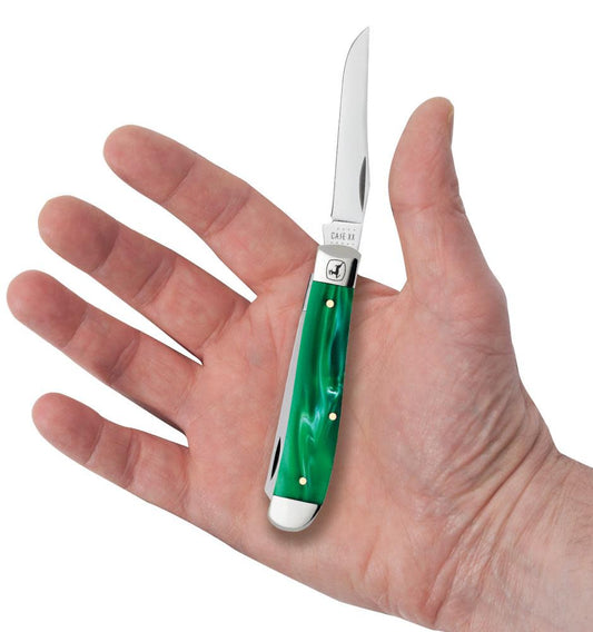 Case John Deere Smooth Green Pearl Kirinite® Mini Trapper