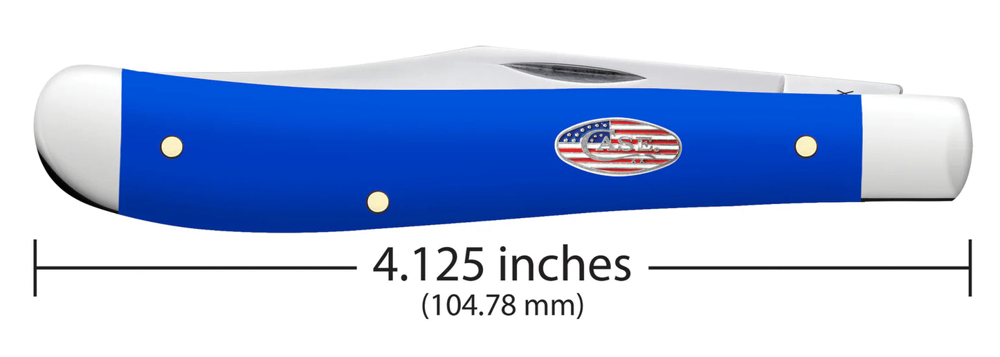 Case Knives Royal Blue Synthetic Smooth Slimline Trapper