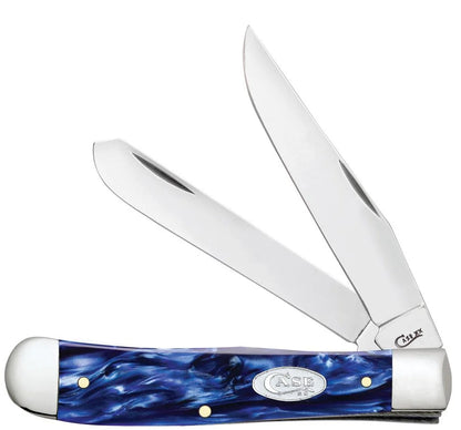 Case Smooth Blue Pearl Kirinite® Trapper 23431 Pocket Knife