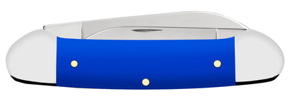 Case Knives Royal Blue Synthetic Smooth Canoe
