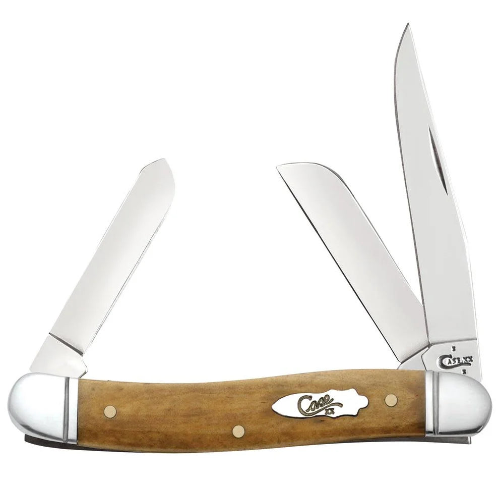 Case Smooth Antique Bone Medium Stockman 58185 Pocket Knife