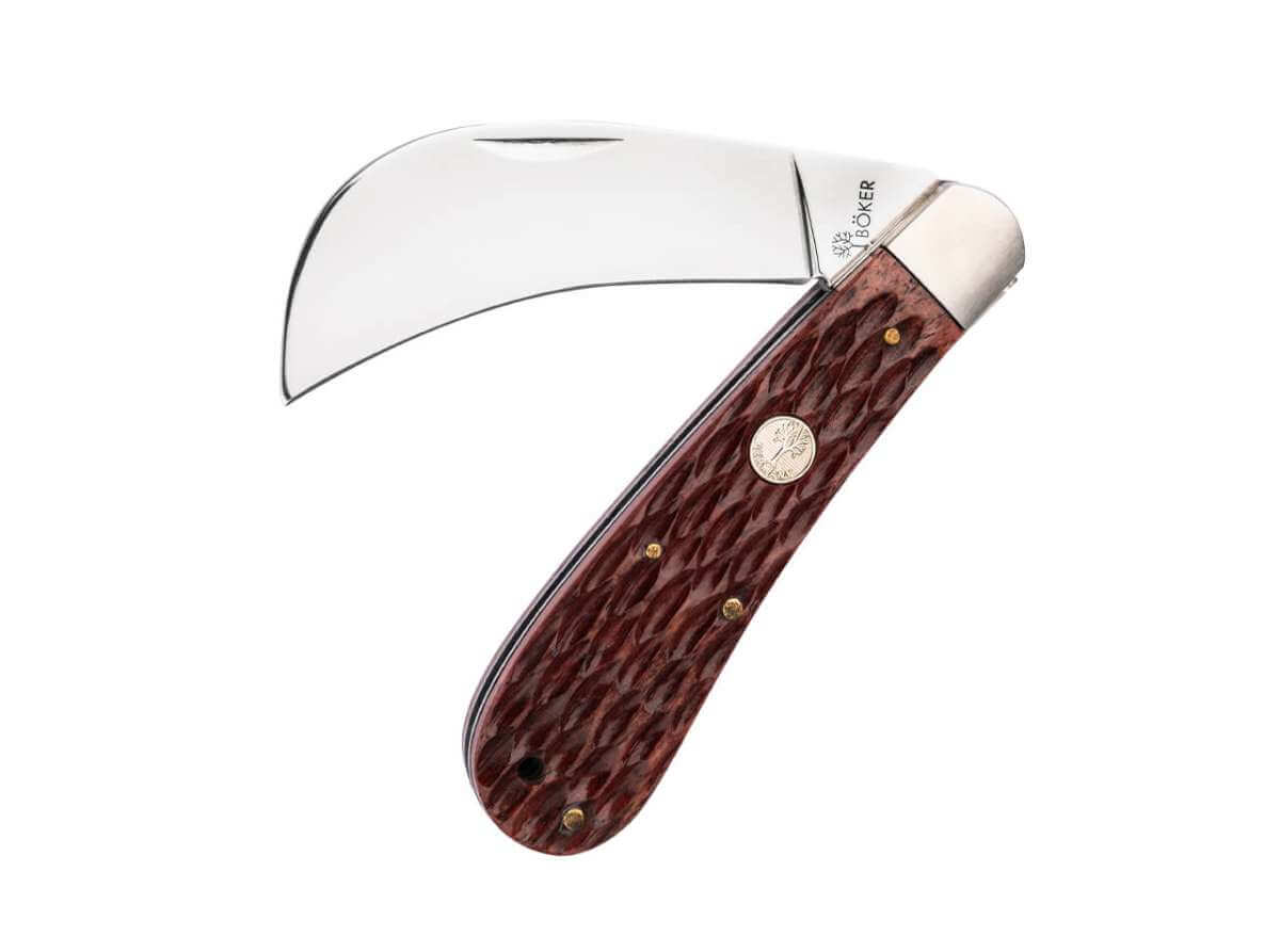 Boker Treebrand Hawkbill Jigged Brown