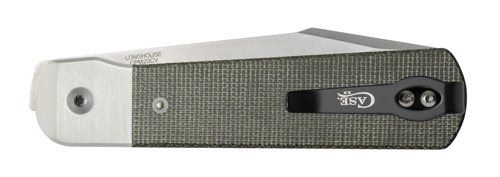 Case Smooth OD Green Canvas Micarta® Longhouse®