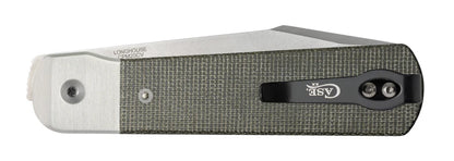 Case Smooth OD Green Canvas Micarta® Longhouse®
