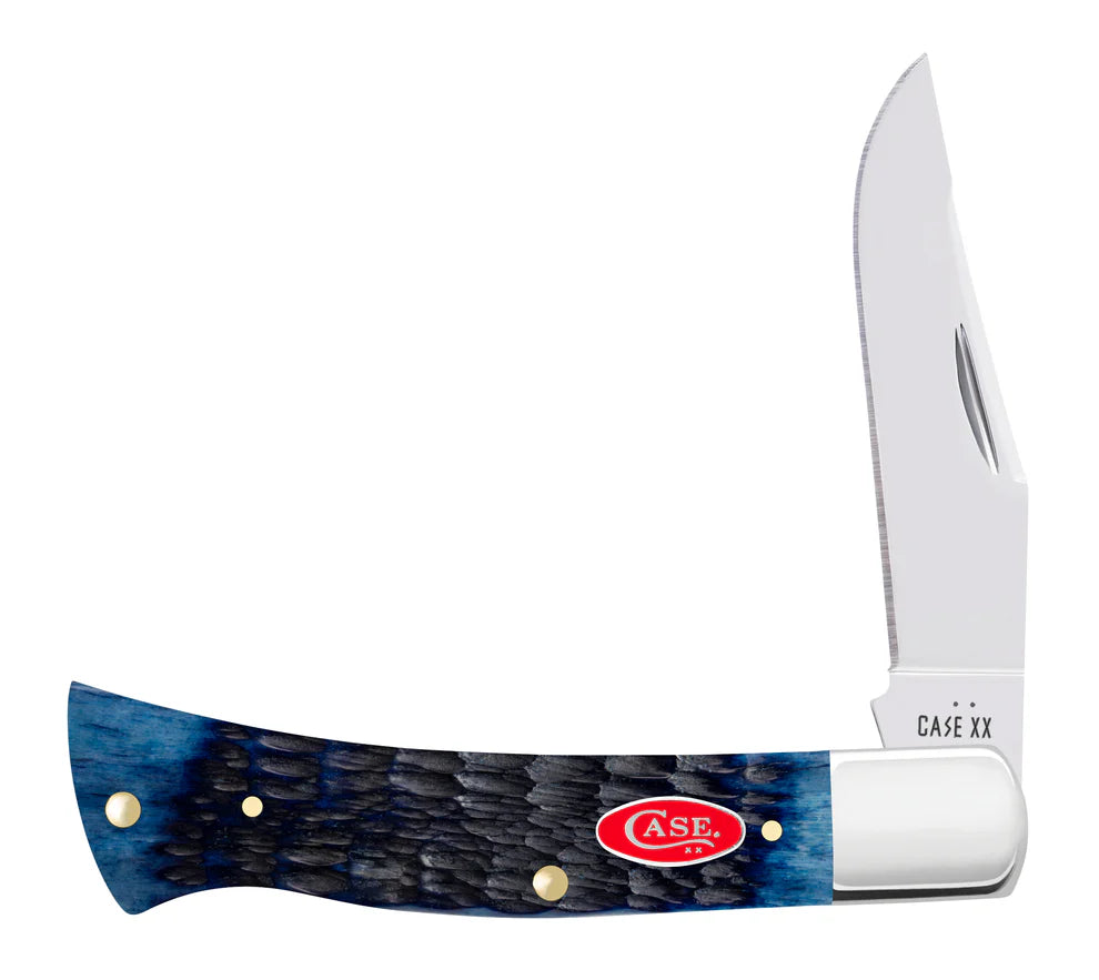 Case Rogers Jigged Navy Blue Bone Case Axe Handle