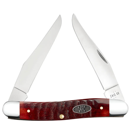 Case Gator Jigged Old Red Bone Muskrat 51543 Pocket Knife