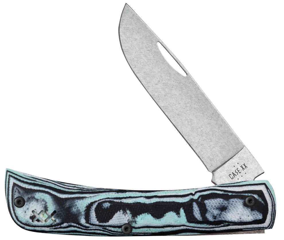 Case Crossroads™ Smooth Seafoam Green Burl G-10 XR Sod Buster® Jr