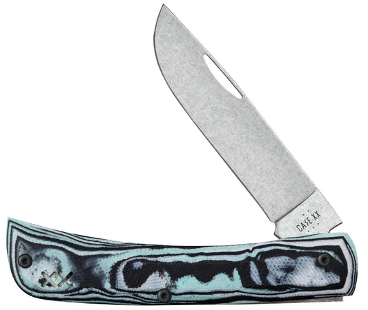 Case Crossroads™ Smooth Seafoam Green Burl G-10 XR Sod Buster® Jr
