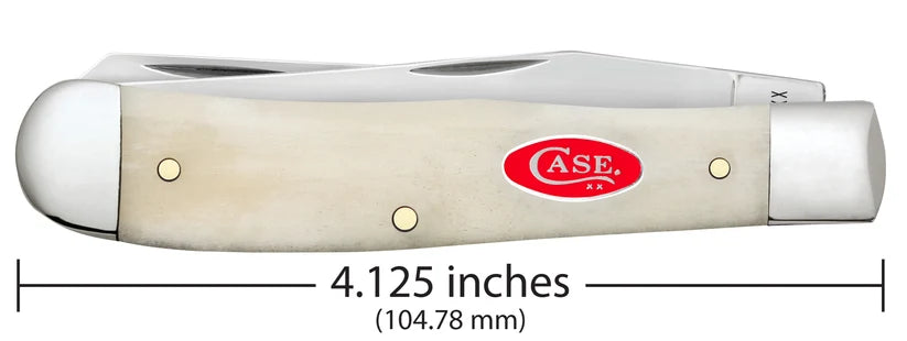 Case Trapper Smooth Natural Bone 14020 Pocket Knife