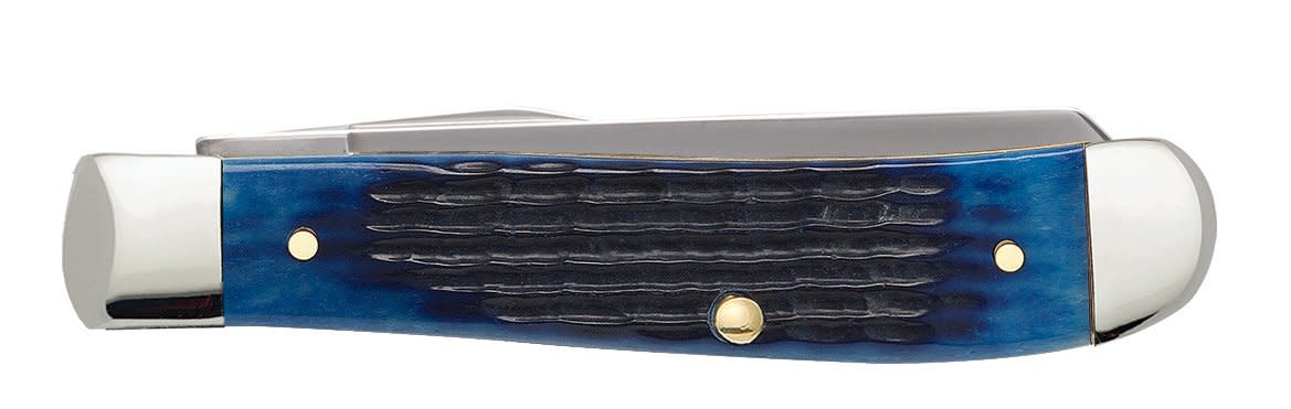 Case Knives Rogers Corn Cob Jig Blue Bone Mini Trapper