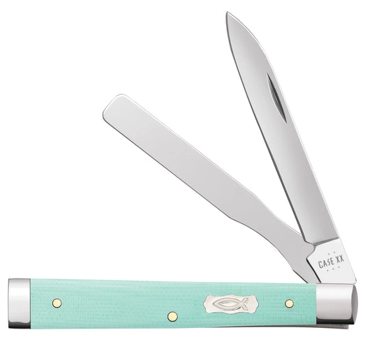 Case Knives Smooth Seafoam Green G-10 Baby Doc