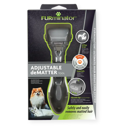 Furminator Adjustable deMatter Dog Grooming Tool