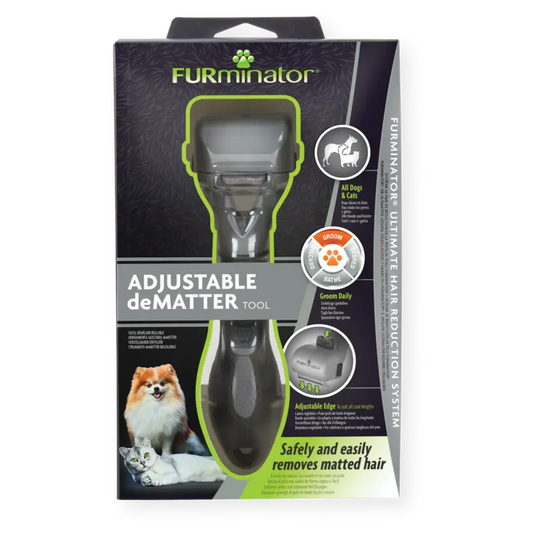 Furminator Adjustable deMatter Dog Grooming Tool