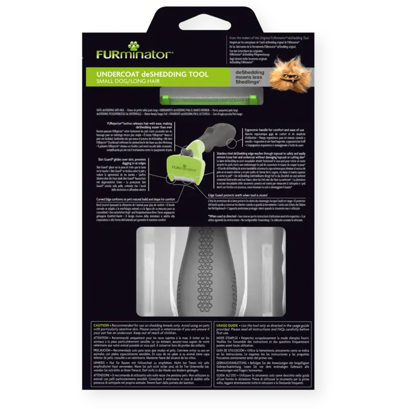 Furminator Small Dog Long Hair Deshedding Tool