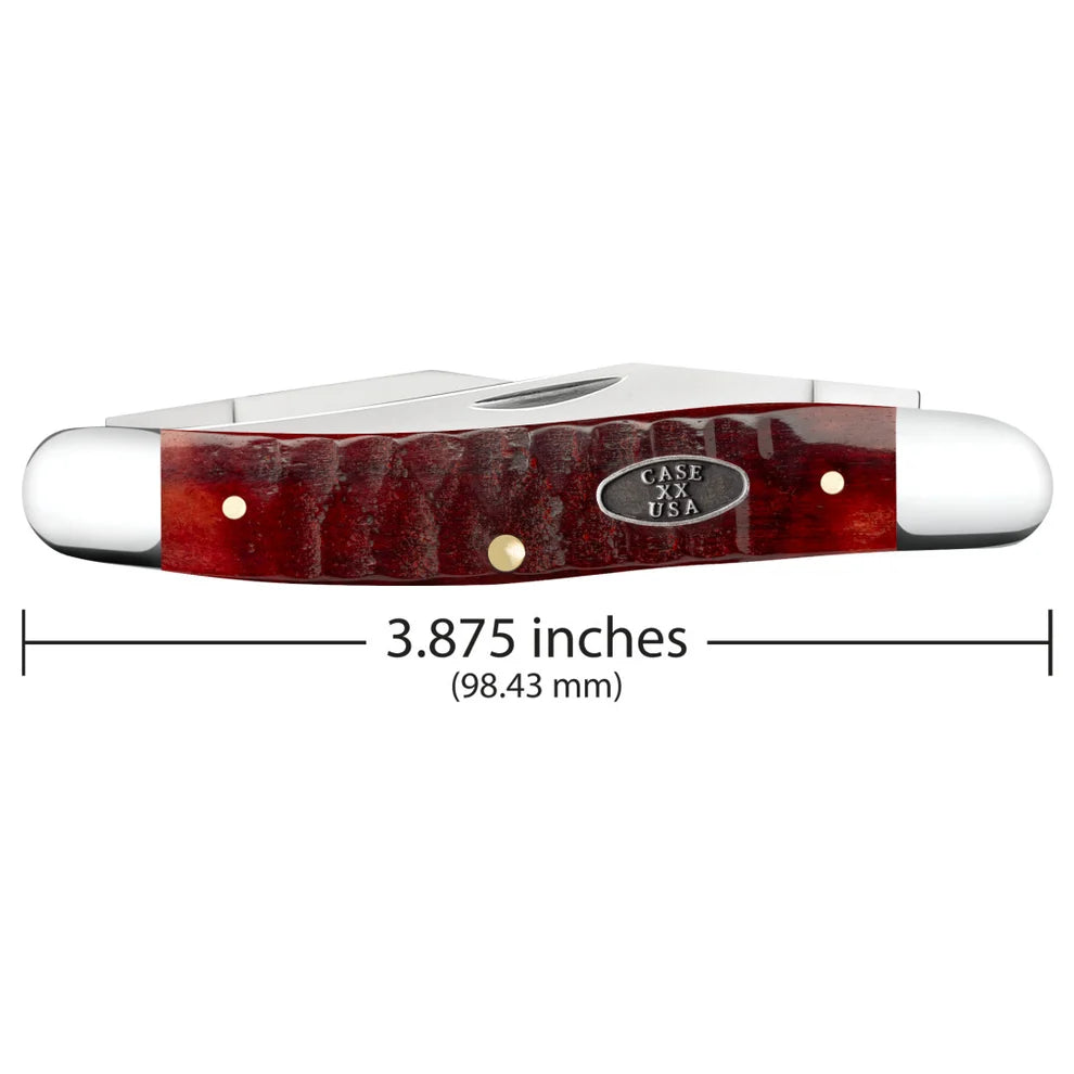 Case Gator Jigged Old Red Bone Muskrat 51543 Pocket Knife