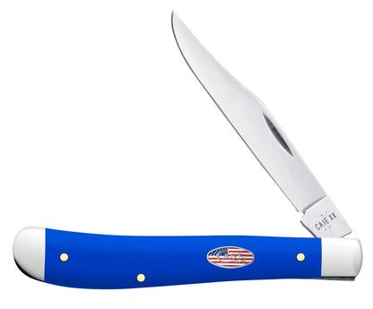 Case Knives Royal Blue Synthetic Smooth Slimline Trapper
