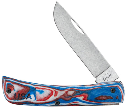 Case Crossroads™ Red/White/Blue Burl G-10 XR Sod Buster® Jr