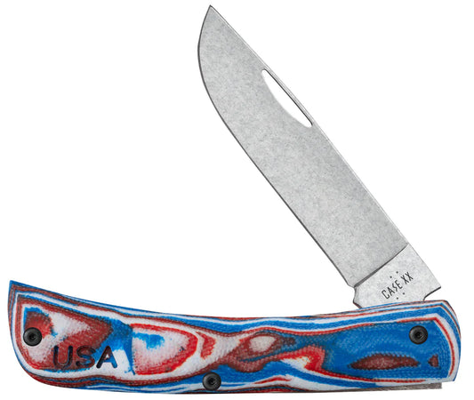 Case Crossroads™ Red/White/Blue Burl G-10 XR Sod Buster® Jr
