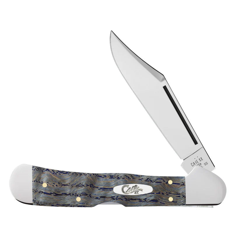 Case Smooth Blue Curly Oak CopperLock®
