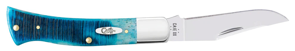 Case Sawcut Jigged Caribbean Blue Bone Case Axe Handle