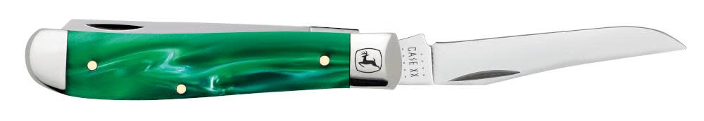 Case John Deere Smooth Green Pearl Kirinite® Mini Trapper