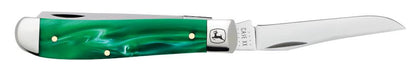 Case John Deere Smooth Green Pearl Kirinite® Mini Trapper