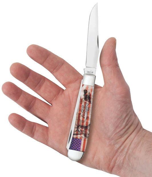 Case Trapper Patriotic Freedom Color Infusion 10678 Pocket Knife