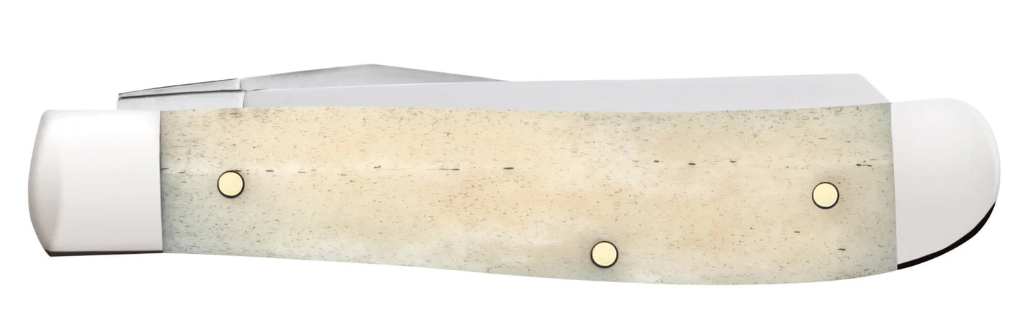 Case John Wayne Embellished Smooth Natural Bone Mini Trapper