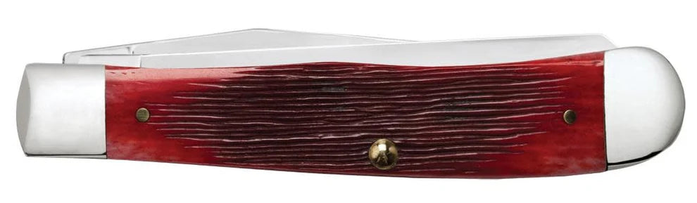 Case John Wayne Gift Set Barnboard Jig Dark Red Bone Trapper