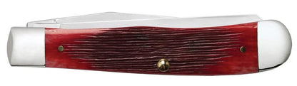 Case John Wayne Gift Set Barnboard Jig Dark Red Bone Trapper