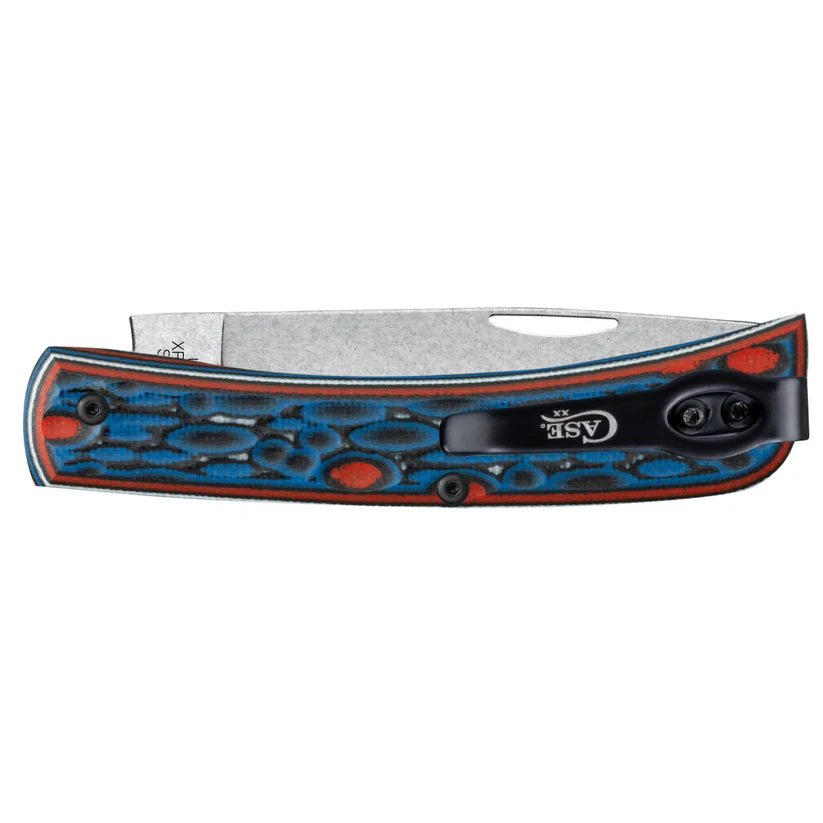 Case Crossroads™ Fossil Jig Sonic Blast Multi Cut w/ Current Red G-10 XR Sod Buster® Jr 66390